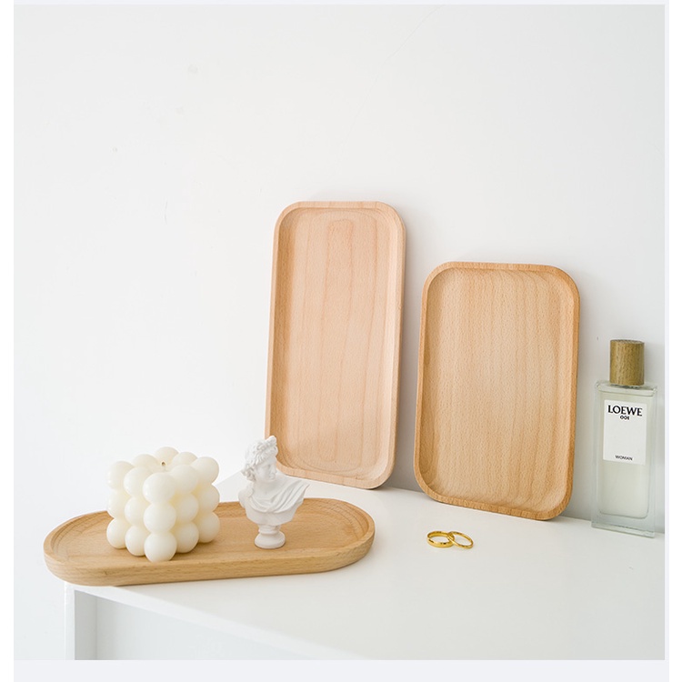 Khay gỗ decor, khay gỗ đựng đồ ăn, đĩa gỗ chụp ảnh decor tiện dụng