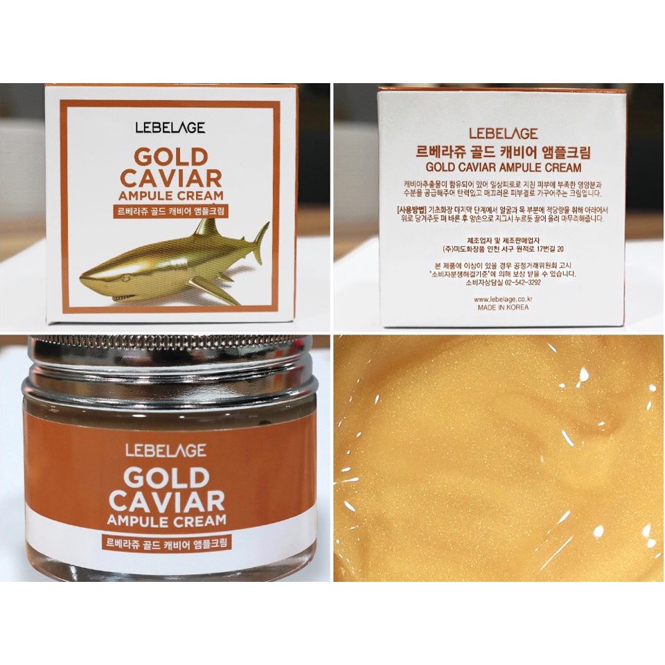 Kem GOLD CAVIAR VI CÁ MẬP dưỡng trắng mờ nám chuyên sâu