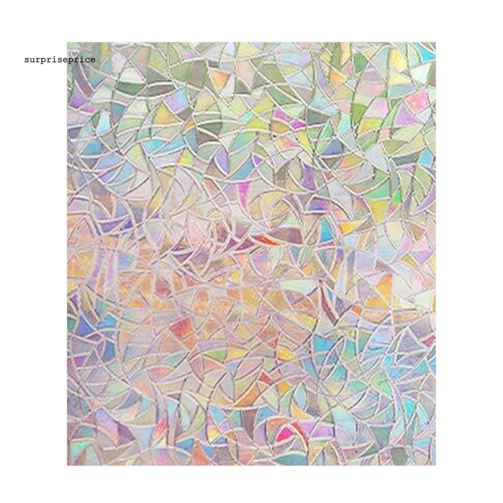 Miếng Dán Cửa Kính 2 Kích Cỡ Chống Cháy Nổ Không Cần Keo Dành Cho Gia Đình