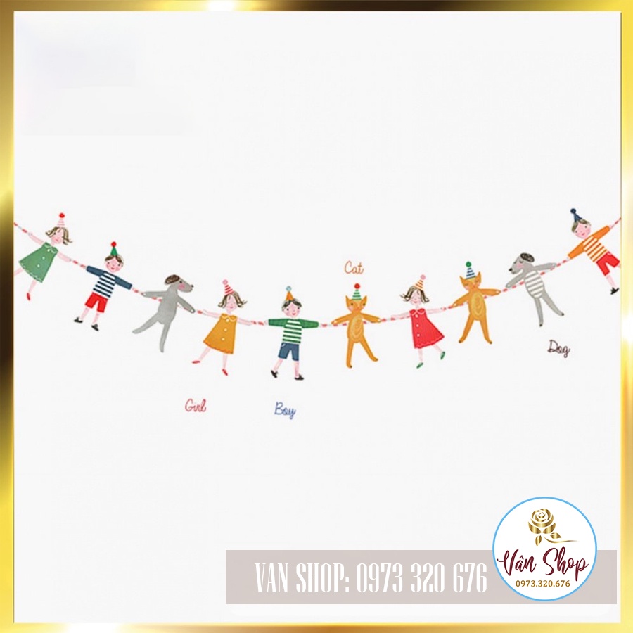 Dây chữ HAPPY BIRTHDAY trang trí sinh nhật