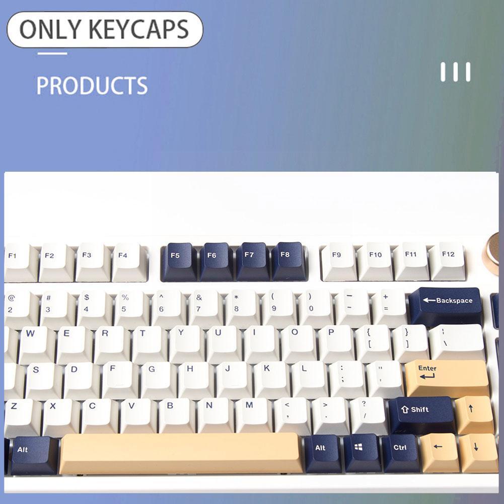 125 Phím OEM Profile PBT Rudy Retro Chủ Đề Thuốc Nhuộm-Phụ Keycap Cho Filco Ducky Bàn Phím IKBC Cơ Chơi Game X7H8