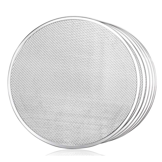 Khay Lưới Tròn Bằng Nhôm Dùng Nướng Bánh Pizza 20 cm