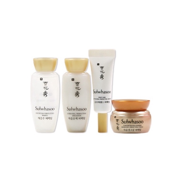 Set Sulwhasoo Dưỡng Da Sáng Mịn, Nâng Cơ, Giảm Nhăn, Chống Lão Hóa - Sulwhasoo Perfecting Daily Routine Kit