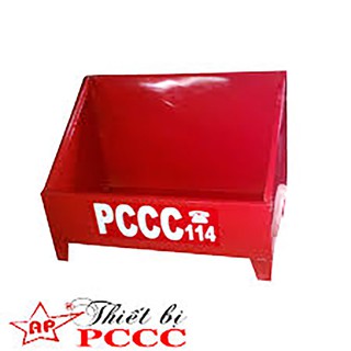 Kệ sắt để hai bình chữa cháy bột và khí sơn tĩnh điện