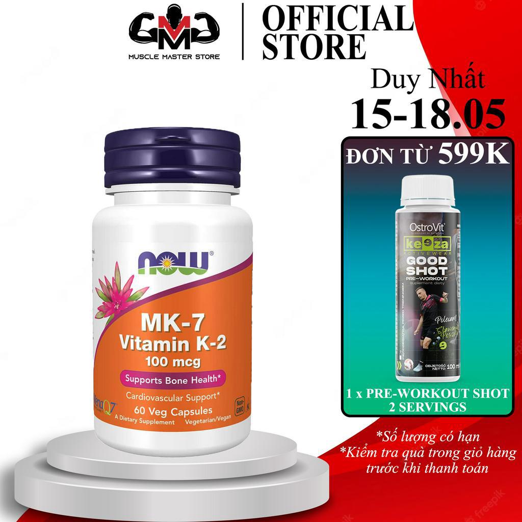 Thực Phẩm Bổ Sung NOW Vitamin K2 MK7 60 Viên