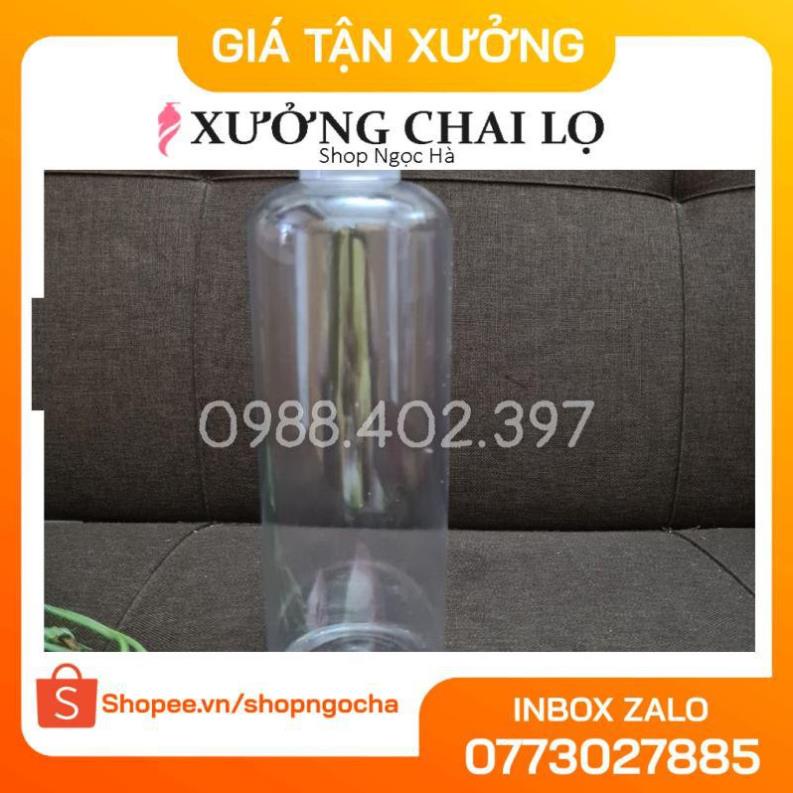 Chai Chiết Mĩ Phẩm ❤ GIÁ TỐT NHẤT ❤ Chai nhựa pet nắp bật 500ml chiết mỹ phẩm , phụ kiện du lịch