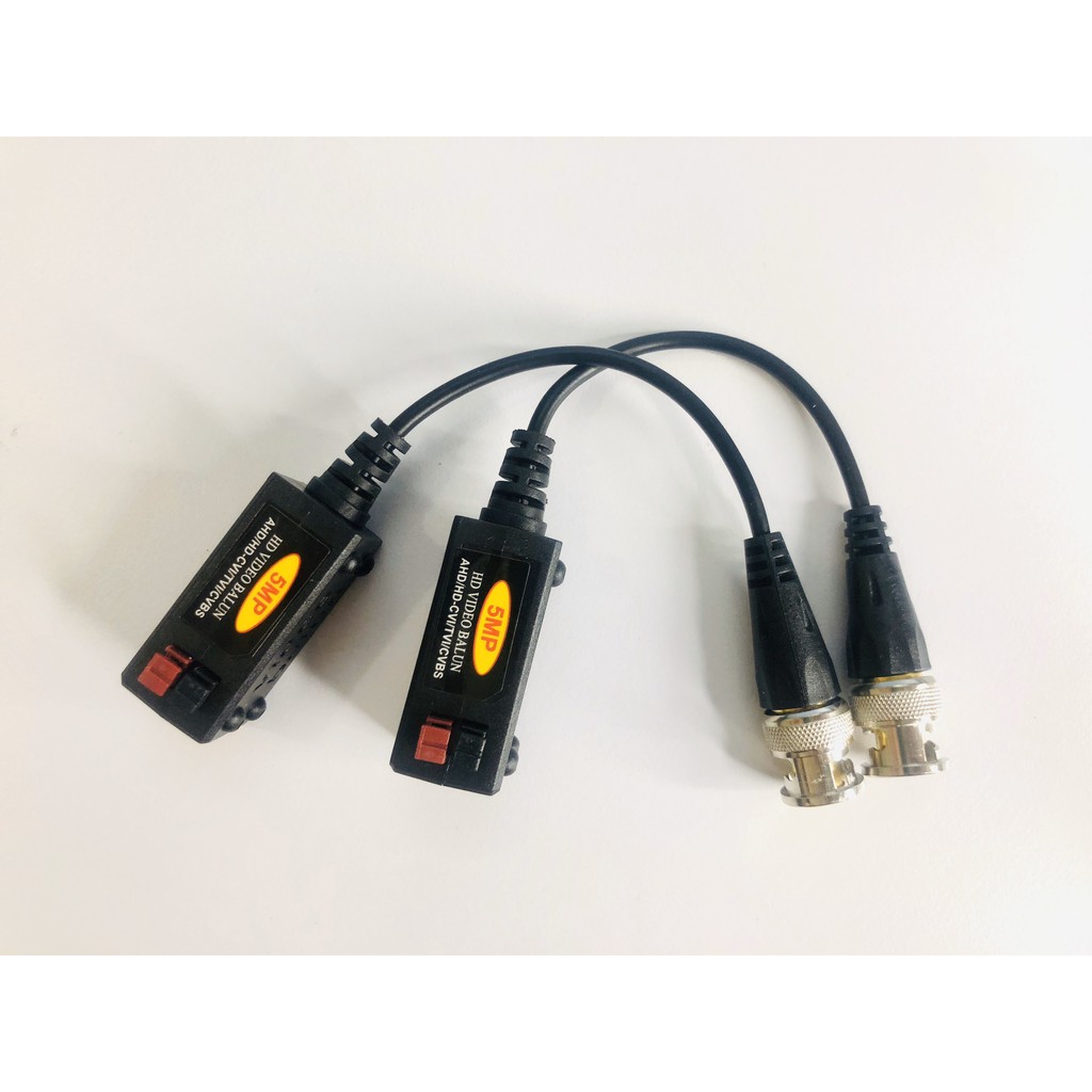 Video Balun UTP 5MP- 1080p hỗ camera AHD/CVI/TVI khoảng cách lên tới 600m