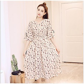 Váy bầu, sau sinh cho con bú họa tiết hoa mơ(chill_nail)