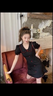 Đầm cuốn biên đỏ  bigsize 65-85kg(2size)