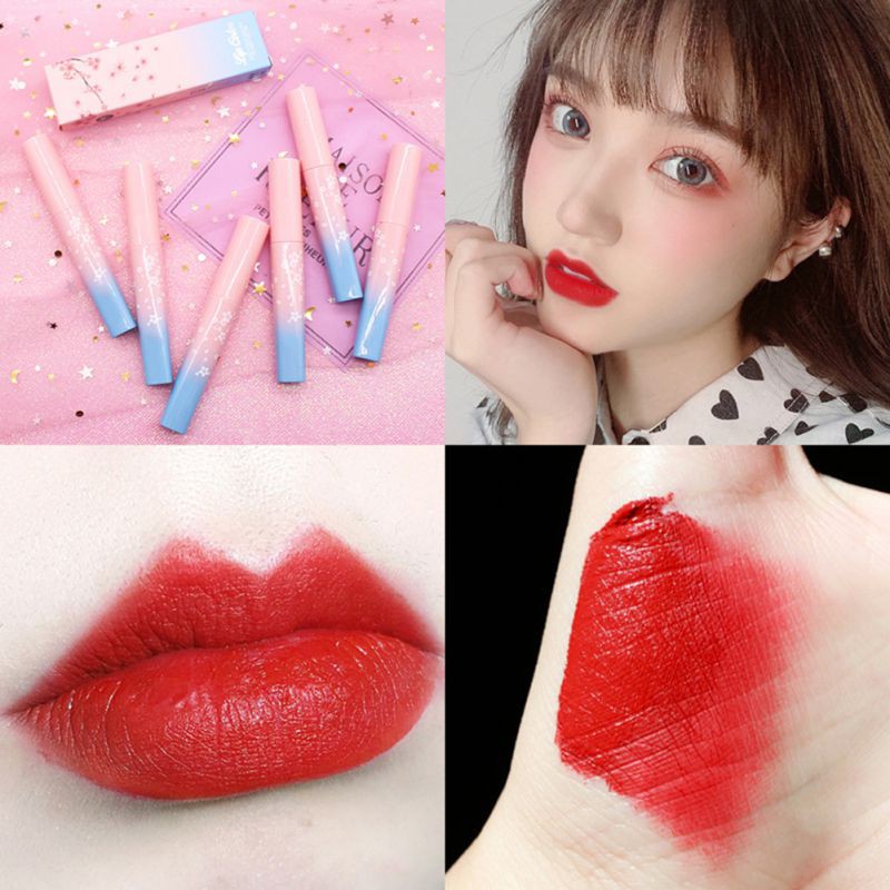 [Hàng mới về] Son bóng trang điểm dưỡng ẩm chống nhòe nhiều màu lâu trôi cho nữ