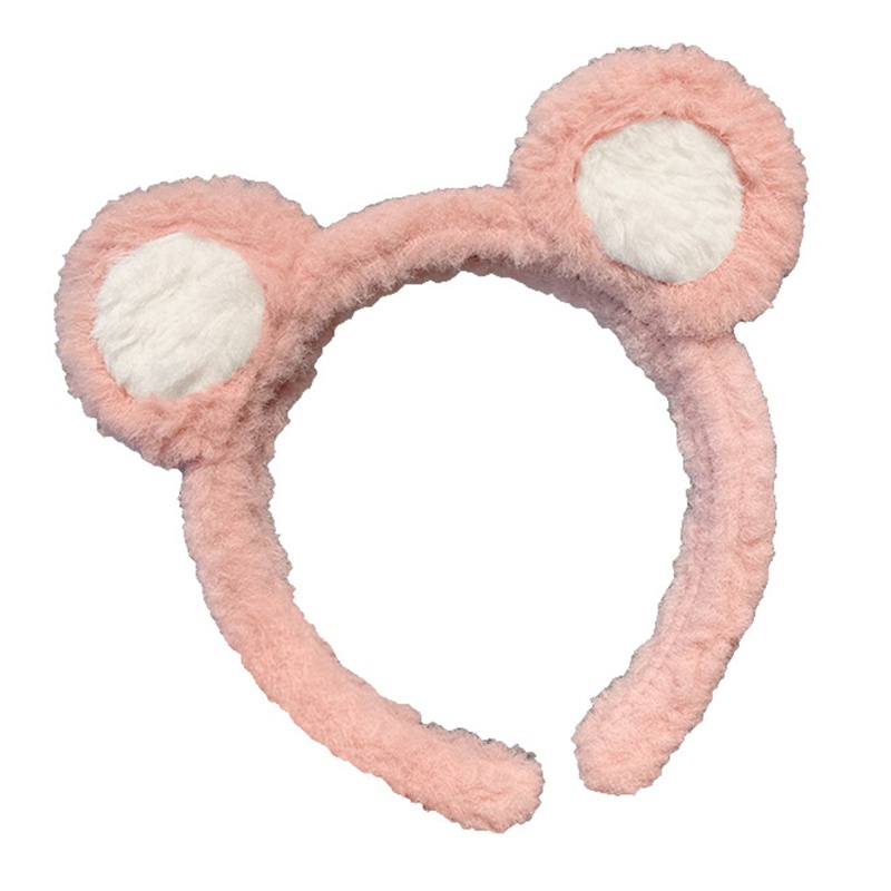 Băng Đô Cài Tóc Hình Tai Gấu Bằng Lông Nhung Dễ Thương Xinh Xắn