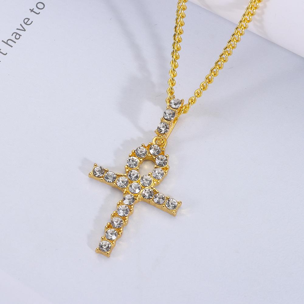 ANKER Vòng cổ Mặt Chữ Thập Quyến Rũ Thời Trang Mới Cho Nữ|Mặt Vòng cổ Phong Cách Hip Hop Cá Tính