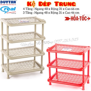 Kệ dép nhựa duy tân loại trung 3 & 4 tầng