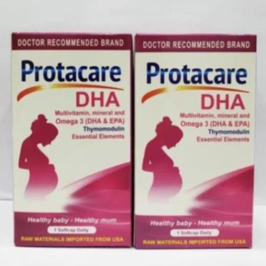 Viên bổ bà bầu Protacare DHA Bổ sung DHA,EPA,acid folic lọ 30 viên