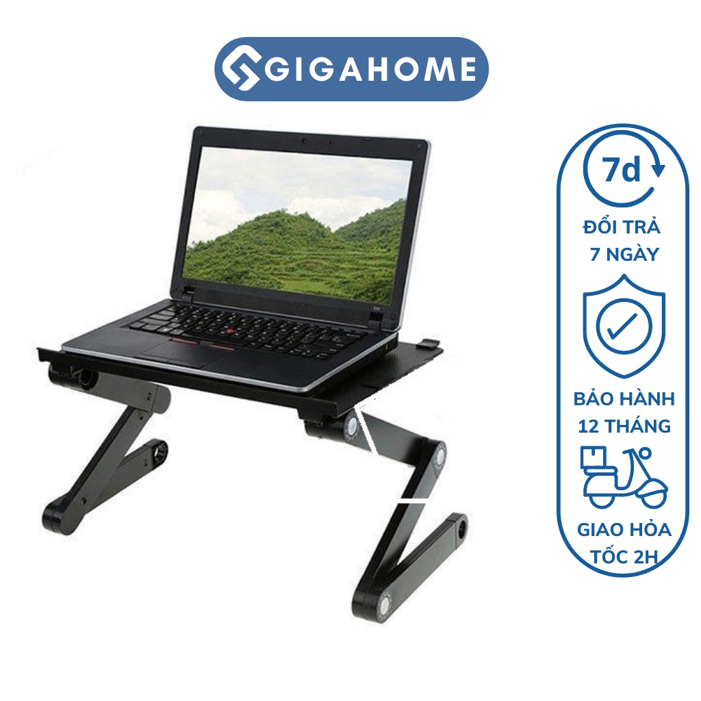 Bàn Kê Laptop Xoay 360 Độ, Điều Chỉnh Cao Thấp GIGAHOME Di Động, Dễ Dàng Đem Theo 4816