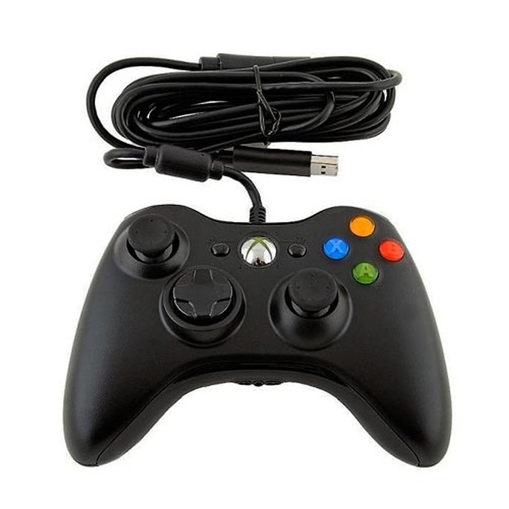 Tay cầm chơi game fifa online 4 Microsoft Xbox 360 Full Box Có Rung, Tay Cầm fo4 có dây PC, Laptop full skill all Game