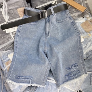 Quần jean short ngố rách - ảnh tự chụp