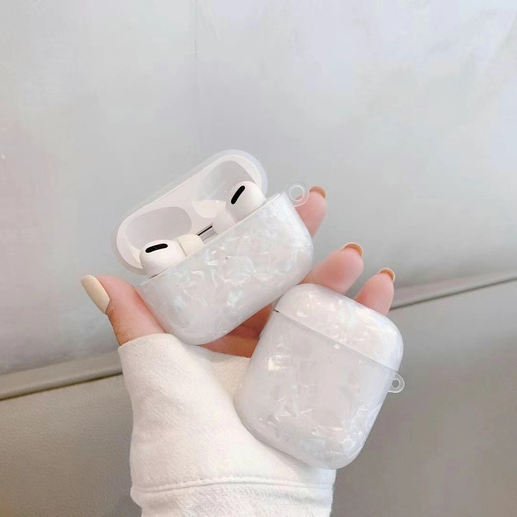 Ốp Bảo Vệ Hộp Đựng Tai Nghe Airpods 1 / 2 Hình Vỏ Sò Xinh Xắn