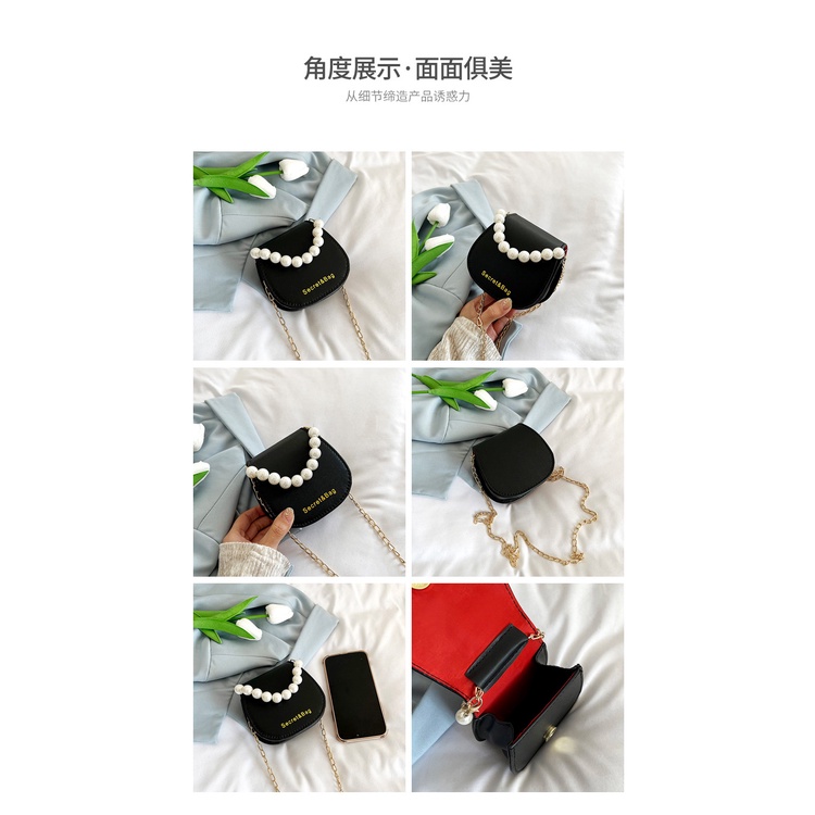 Túi Mini Nhỏ Đeo Chéo Phối Chuỗi Hạt L1798 - LoanTay