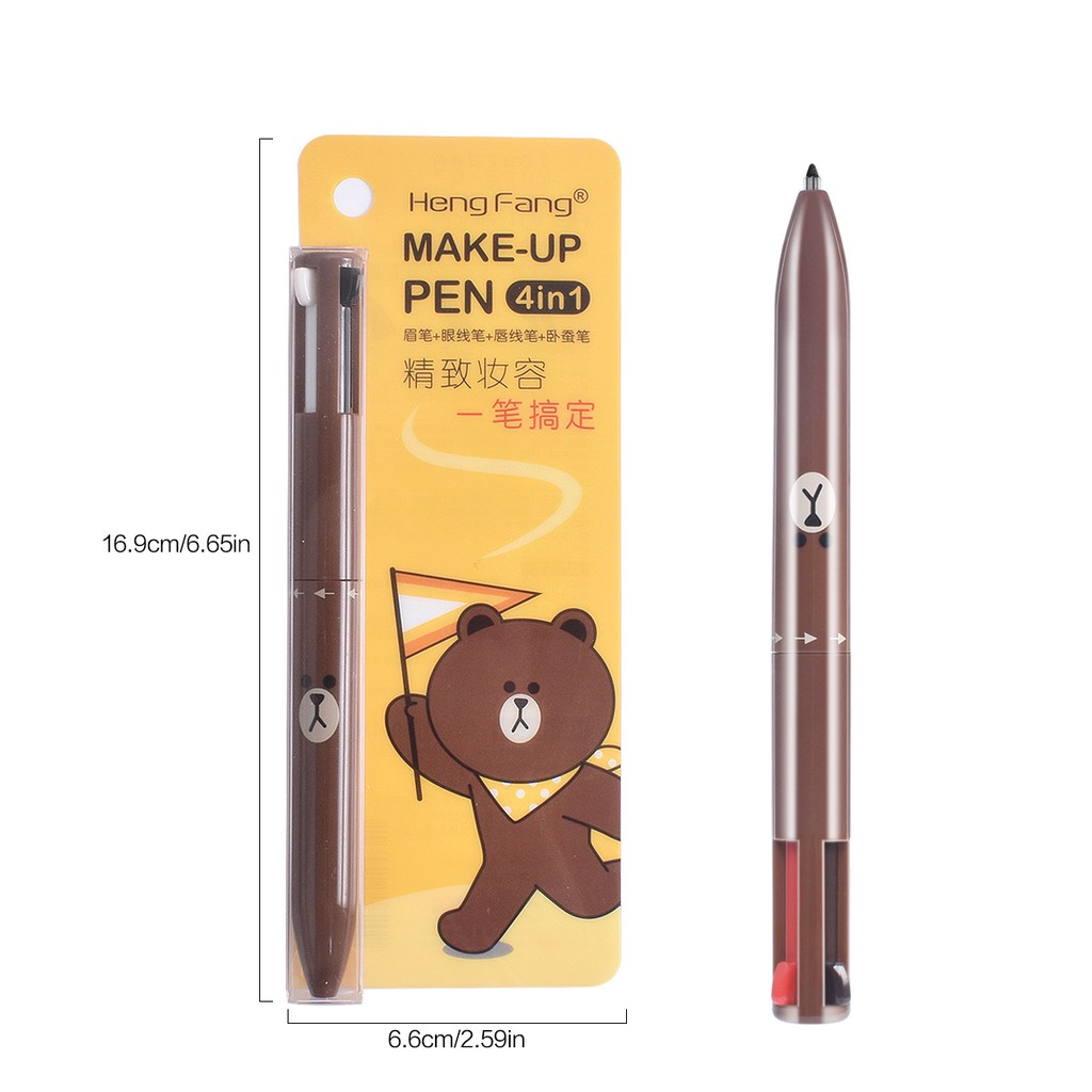 Bút trang điểm HengFang H6541 4 trong 1 21g đa năng tiện lợi | BigBuy360 - bigbuy360.vn