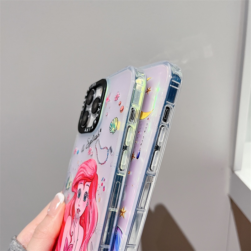 Ốp Điện Thoại Màu Laser In Họa Tiết Công Chúa Disney Cho iPhone 14 Pro Max 13 Pro Max 11Promax 12ProMax XS Max