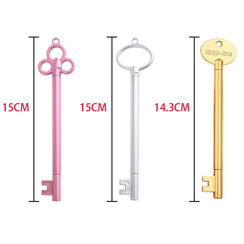 Bút Mực gel Hình Chìa Khóa Màu Đen 0.5mm Với 6 Kiểu Dáng Khác Nhau