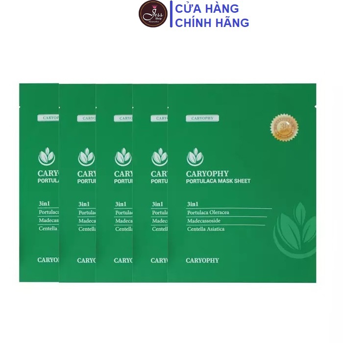 Combo 5 Miếng Mặt Nạ Caryophy Portulaca Mask Sheet 5x22g