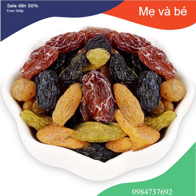 [Mã GROSALE2703 giảm 8% đơn 250K] 1KG NHO KHÔ MIX VỊ CHUẨN MỸ CHUA NGỌT LOẠI 1