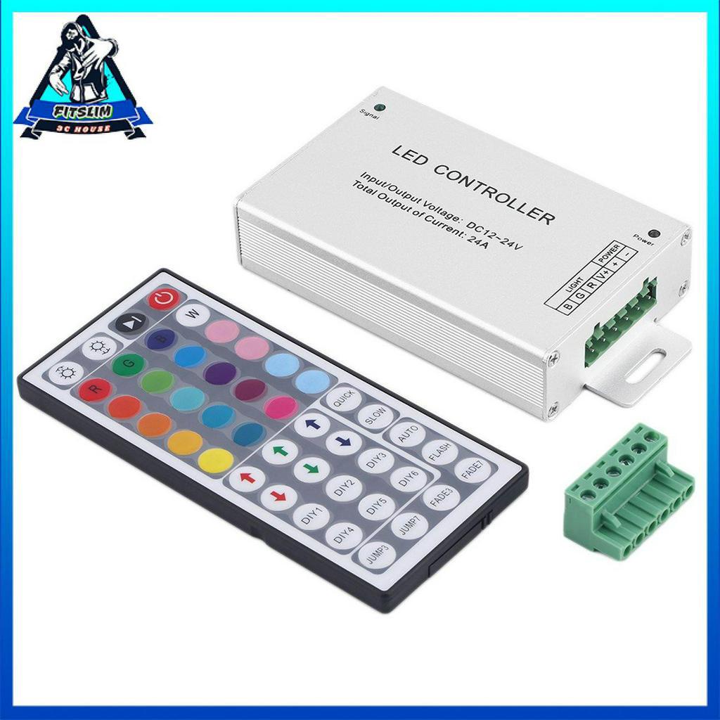 Điều khiển từ xa cho dây đèn led RGB IR 3528 5050 SMD DC 12V 24A 288W 44 phím