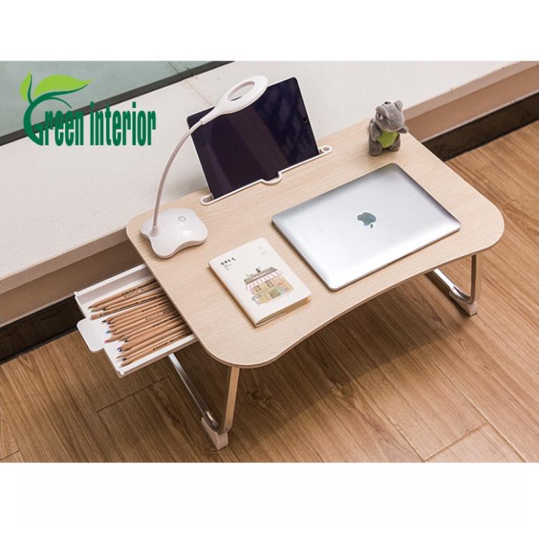 Bàn học gấp gọn thông minh, bàn làm việc tai nha Green Furni, mau XAM - TRANG - DEN - VAN GO