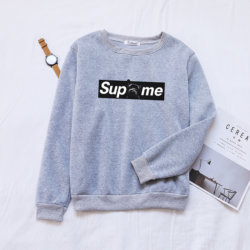 Áo sweatshirt IELGY tay dài in chữ thời trang hàn quốc cho nữ