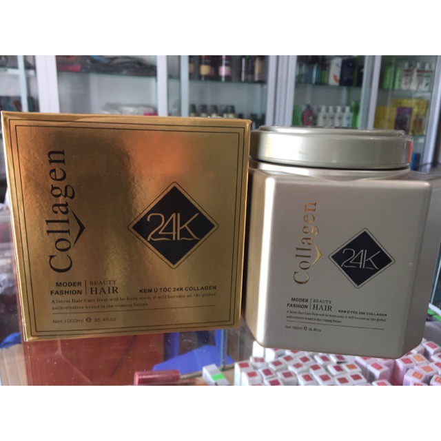 Kem ủ tóc 24k collagen siêu mềm mượt