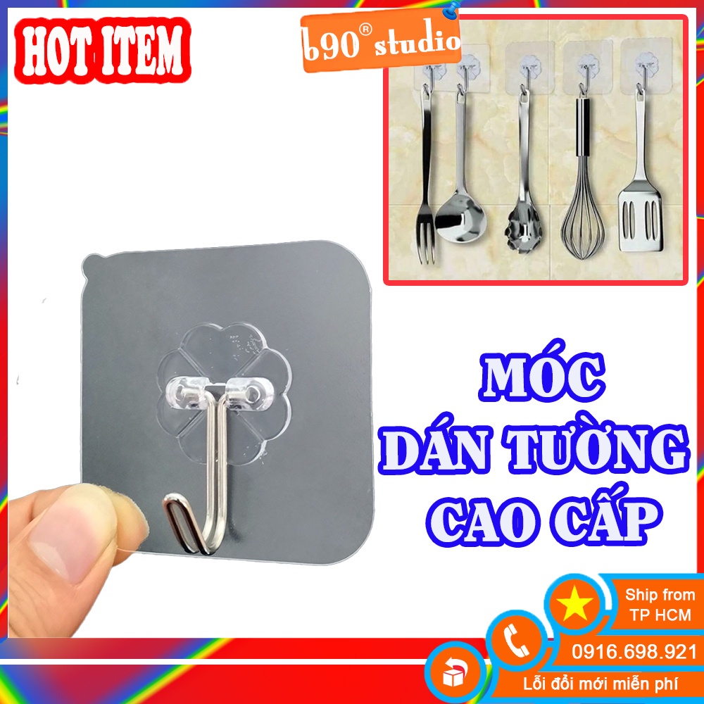 Combo Sỉ 10 Móc Dán Tường Chịu Lực Siêu Chắc