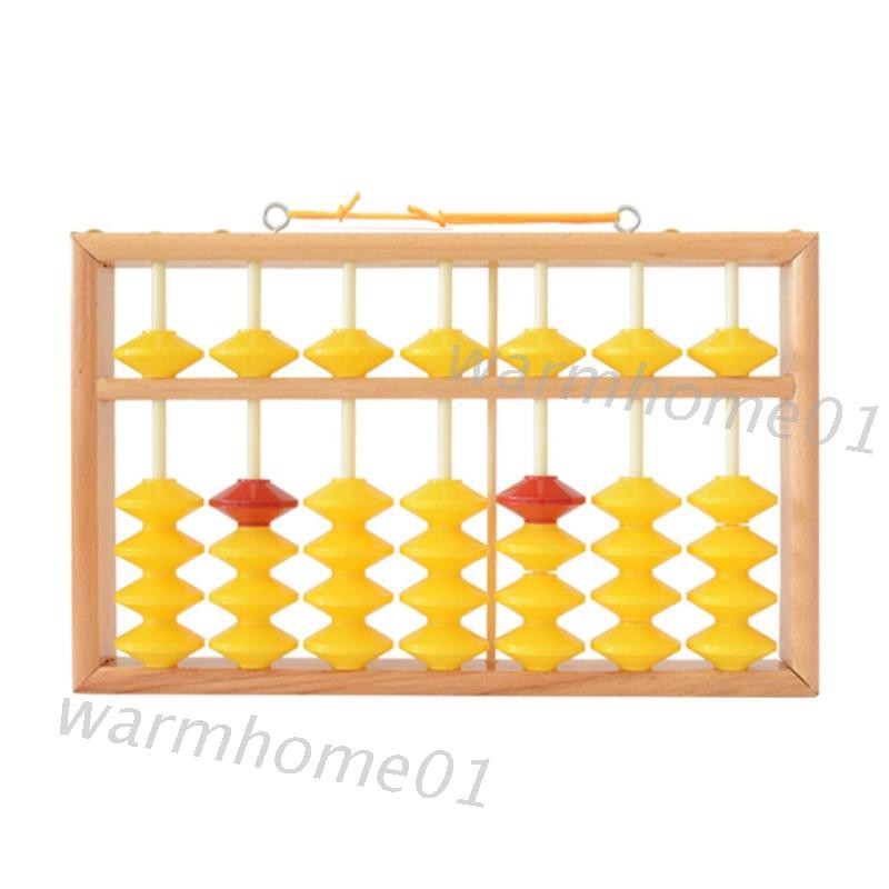 Bàn Tính 7 Cột Bằng Gỗ Chống Trượt Cho Bé
