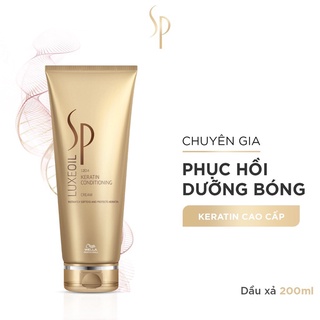 Dầu xả WELLA SP LUXE OIL phục hồi tóc hư tổn 200ML