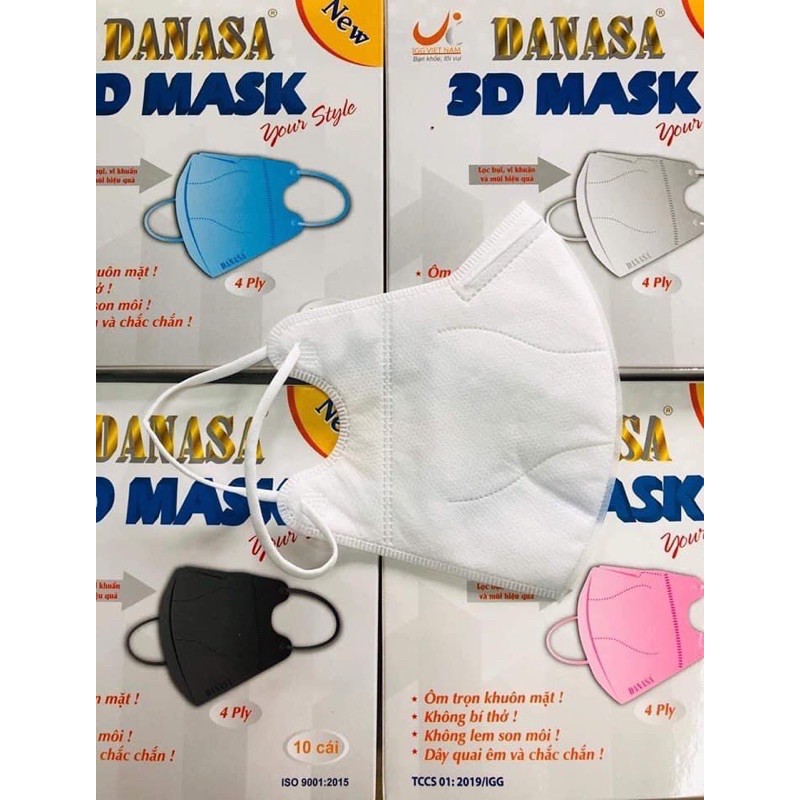 Combo 10 hộp khẩu trang Danasa (hộp 10 cái)