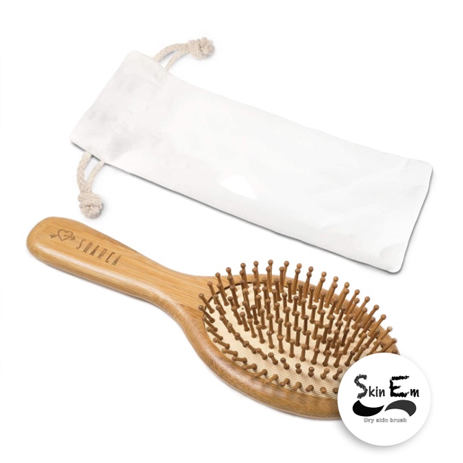 Lược chải tóc massage đầu bằng tre ⚡️ lược tre cao cấp Skinem