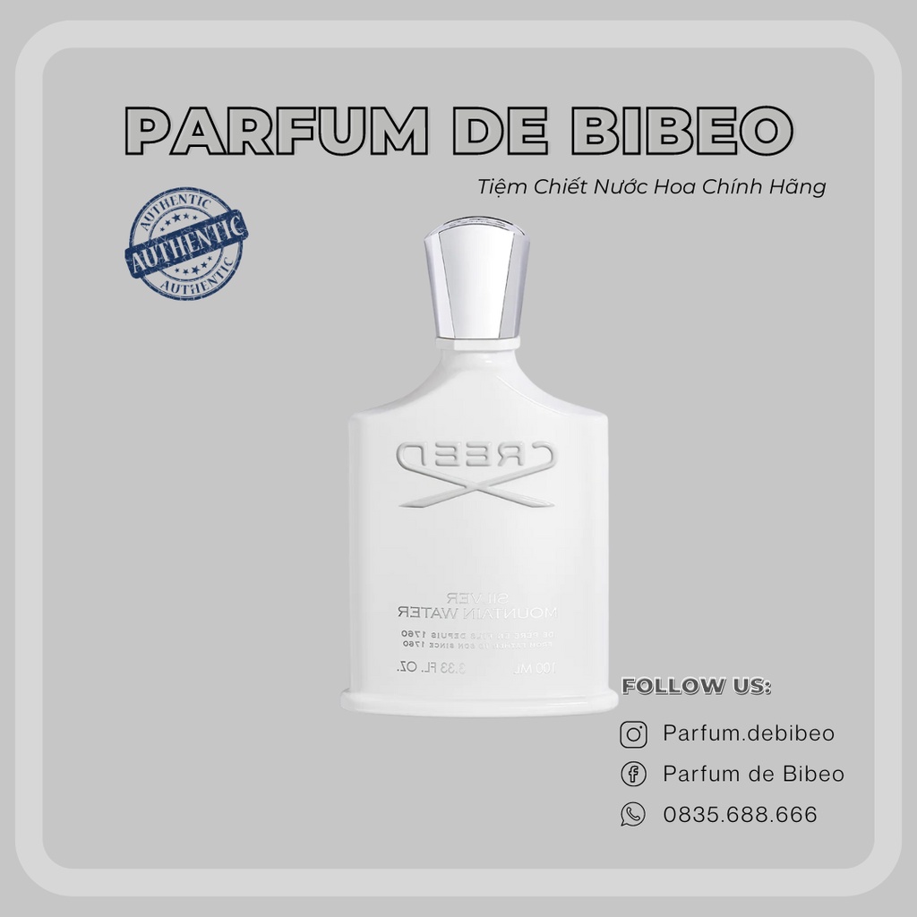 Parfum de Bibeo - Nước hoa thử Silver Mountain Water