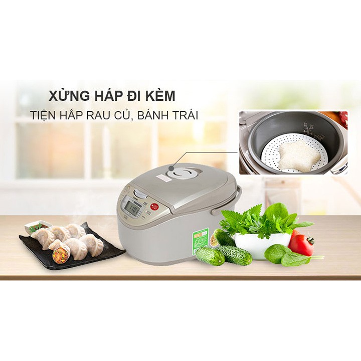 Nồi cơm điện cao tần Toshiba 1.8 lít RC-18RH(CG)VN sản xuất tại Thái Lan, hàng chính hãng bảo hành 12 tháng