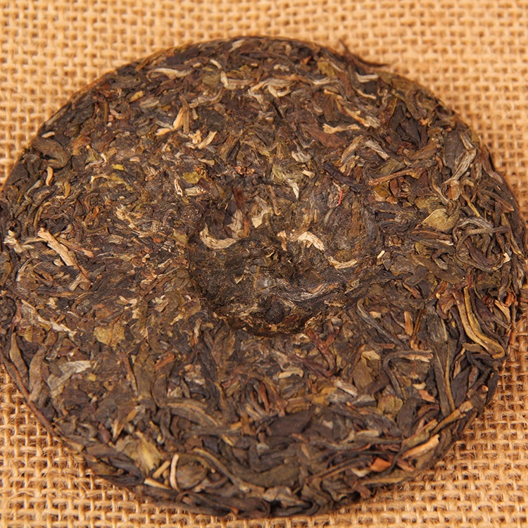 Bánh Trà Phổ Nhĩ Sống Băng Đảo Mãnh Hải Vân Nam 100 gram năm 2019 (Thất Tử Điềm)