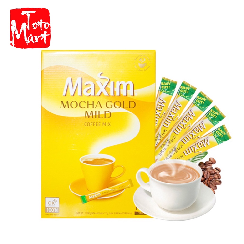 Cà phê cafe Maxim Hàn Quốc (hộp 100 gói)