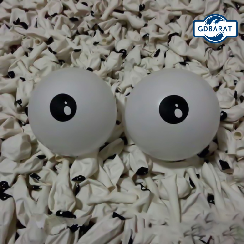 Set 100 bóng bay tròn màu trắng dày dặn có thể tái sử dụng dùng trang trí tiệc Halloween