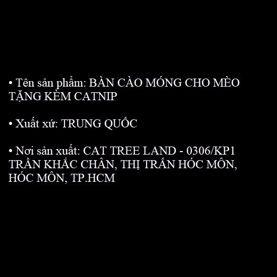BÀN CÀO MÓNG CHO MÈO TẶNG KÈM CATNIP - TRỤ CÀO MÓNG (CATTREE) - ĐỒ CHƠI MÀI MÓNG THÚ CƯNG