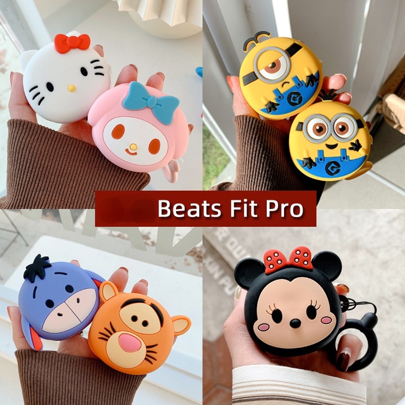 Vỏ Bọc Tai Nghe Bằng Silicon Mềm Họa Tiết Hoạt Hình Cho Beats Fit Pro