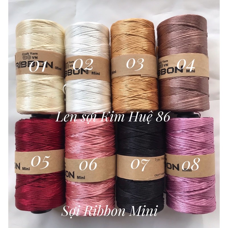 Sợi Ribbon mini ( bảng màu đầy đủ )