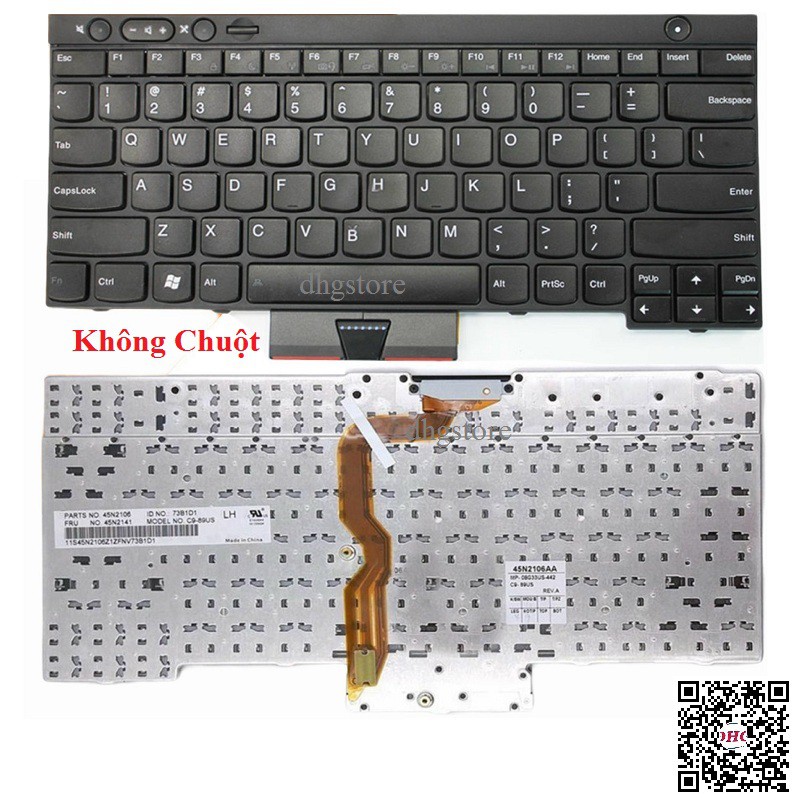 [Mã 99ELSALE hoàn 7% đơn 300K] Bàn phím laptop Lenovo ThinkPad T430 T430s X230 T530 W530 L430 L530