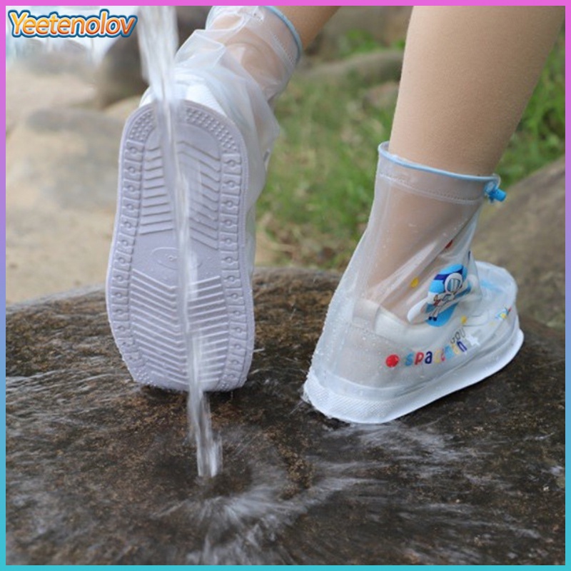 Vỏ Bọc Giày Đi Mưa Chống Trượt Chống Thấm Nước Có Thể Tái Sử Dụng Cho Bé