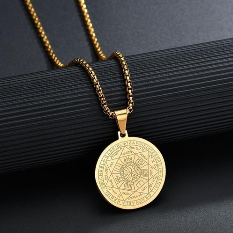 Dây Chuyền Mặt Tròn Bằng Thép Không Gỉ 3 Màu