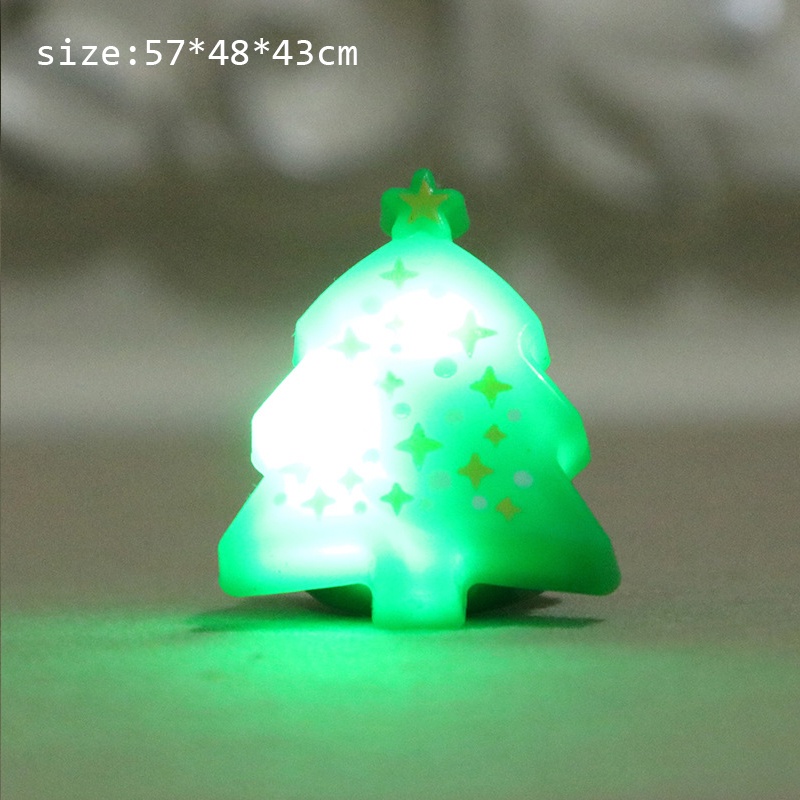 1 Gói Nhẫn Giáng Sinh Hình Bông Tuyết Có Đèn LED