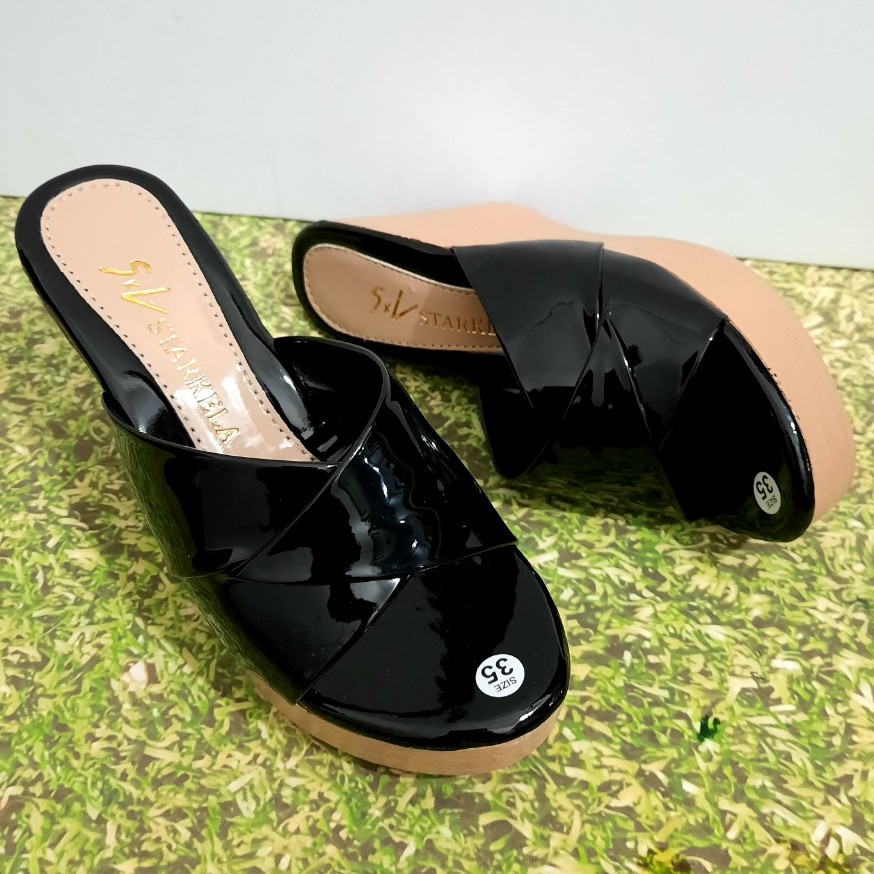 DÉP QUAI CHÉO NỮ CAO 9CM (ĐẶT TĂNG LÊN 1 SIZE Ạ)